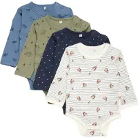 Pippi Baby Ao-printed 4 Pack Langærmet Body
