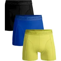 Muchachomalo boxershorts i mikrofiber 3-pak 34 Sort Blå Gul måle