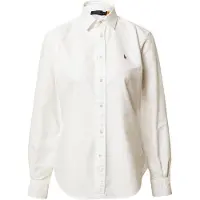 Ralph Lauren Polo Ralph Laurentil kvinder. 211891377003 Slim fit oxfordskjorte hvid (40), Casual, Bomuld, Klassisk, Lange ærmer