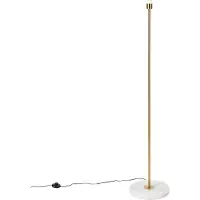 QAZQA Moderne gulvlampe messing - Kaso