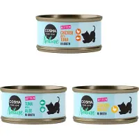Cosma Økonomipakke: 24 x 70 g Nature Kitten - Mix: 3 varianter