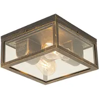 QAZQA Vintage loftslampe antik guld IP44 2-lys - Charlois