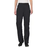 Vaude Drop Pants II, regnbukser, dame sort