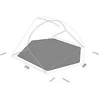 Exped - Liggeunderlag - Lyra II Extreme Footprint Grey til UnisexUld - Kaki