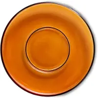 HK Living 70's glassware underkop Ø10,6 cm 4-pak Amber brown