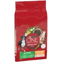 Purina One Medium/Maxi Adult Active Kylling - Økonomipakke: 2 x 7 kg