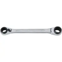 Bahco Double Flat Star With Chrome Finish 8-11 Mm 151 Mm Skraldenøgle