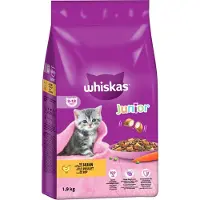 Whiskas Junior Kylling - 2 x 1,9 kg