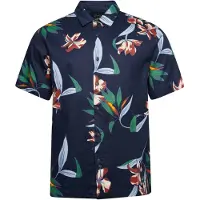 Superdry Superdrytil mænd. M4010620A Kortærmet marineblå hawaiiskjorte (XL), Casual, Modal, Korte ærmer