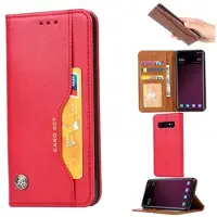 Mtp Products Samsung Galaxy S10 Pung Taske med Stativ - Rød