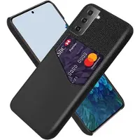 Mtp Products KSQ Samsung Galaxy S21+ 5G Cover med Kort Lomme - Sort
