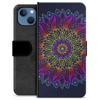 Mtp Products iPhone 13 Premium Flip Cover med Pung - Farverig Mandala