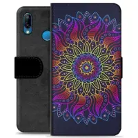 Mtp Products Huawei P30 Lite Premium Flip Cover med Pung - Farverig Mandala