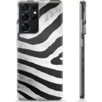 Mtp Products Samsung Galaxy S21 Ultra 5G TPU Cover - Zebra