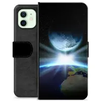 Mtp Products iPhone 12 Premium Flip Cover med Pung - Verdensrum