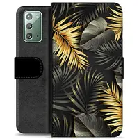 Mtp Products Samsung Galaxy Note20 Premium Flip Cover med Pung - Gyldne Blade