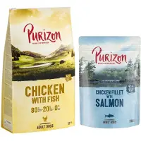 Purizon Kylling med fisk Adult - kornfri - Økonomipakke: 2 x 12 kg