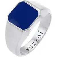 KUZZOI Ring mørkeblå / sølv