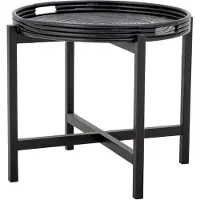 Bloomingville Milli Bakkebord, Sort, Rattan