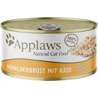 Applaws Økonomipakke: 24 x 70 g i bouillon - Kyllingebryst & Ost
