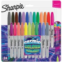 Sharpie 2033672, 24 stk, Forskellige farver, Fin spids, Flerfarvet, Rund, 1 mm