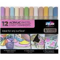 Zieler Paint Markers Pastel Medium Tusch