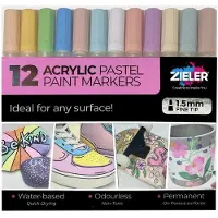 Zieler Paint Markers Pastel Fine Tusch