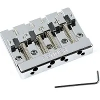 Fender HiMass 4 String Bass Bridge w/ Brass Saddles Chrome