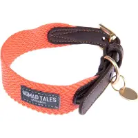Nomad Tales Bloom Halsbånd, coral - Str. XL: 52 - 58 cm halsvidde, B 38 mm