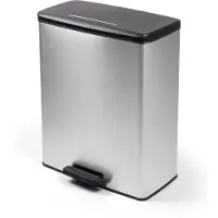 Curver PEDAL WASTE BIN 26L+26L /IML METALLIZED