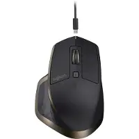 Logitech MX Master - Mus - laser - 5 knapper - trådløs - 2.4 GHz, Bluetooth - trådløs modtager (USB) - meteorit