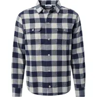 Dan Fox Apparel Skjorte 'Efe' natblå / uldhvid