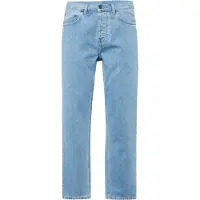 Carhartt WIP - Bukser - Newel Pant Denim Blue Stone Bleached til UnisexBomuld - Størrelse 33 US - Blå