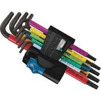 Wera 967 SL TORX HF Vinkelnøgle Multicolour med holdefunktion, 9 dele