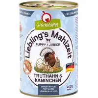 Granatapet Liebling's Mahlzeit 6 x 400 g - Junior Kalkun & Kanin