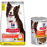 Hill's Pet Nutrition Perfect Digestion Adult 1+ Medium med kylling & brune ris - Økonomipakke: 2 x 14 kg
