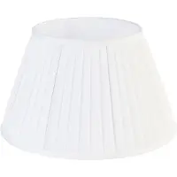 QAZQA Plisseret lampeskærm hvid 35/20 cm