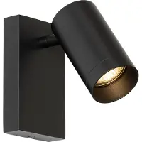 QAZQA Moderne væglampe sort justerbar med switch - Jeana Luxe