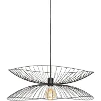 QAZQA Design pendellampe sort 66 cm - Pua