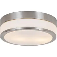 QAZQA Moderne udendørs loftslampe stål 28 cm IP44 - Flavi