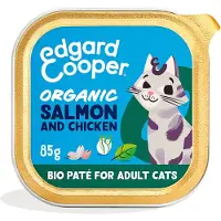 Edgard & Cooper Cat - Organic - Laks og Kylling - Paté - 16 x 85 g