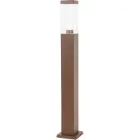 QAZQA Moderne udendørs lampestolpe rustbrun 80 cm - Malios