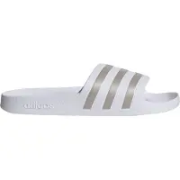 Adidas Pantoletter 'Adilette Aqua' sølv / hvid