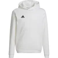 Adidas Junior Drenge Entrada 22 Pullover Hættetrøje Hvid/Sort