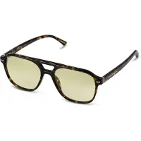 Kapten & Son Solbriller 'Zurich Oversize Dark Tortoise Green' kastaniebrun / æble / sort