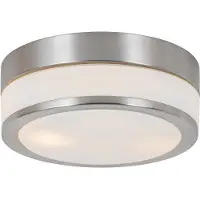 QAZQA Moderne udendørs loftslampe stål 23 cm IP44 - Flavi