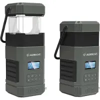 Albrecht DR 114 DAB, Batteridrevet campinglygte, Sort, 80 lm, USB C, Batteri, USB