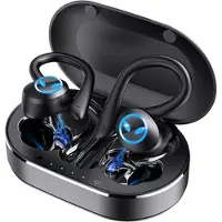 Mtp Products Sports TWS Høretelefoner IPX7 med Opladningsboks Q25 - Sort