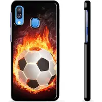 Mtp Products Samsung Galaxy A40 Beskyttende Cover - Fodbold Flamme