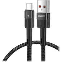 Mtp Products Essager Quick Charge 3.0 USB-C Kabel - 66W - 1m - Sort